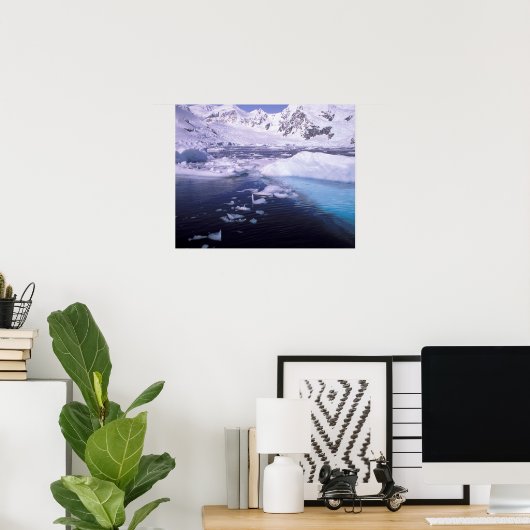 Poster Antarctique. Expédition à travers des échappées de (Bureau à domicile)