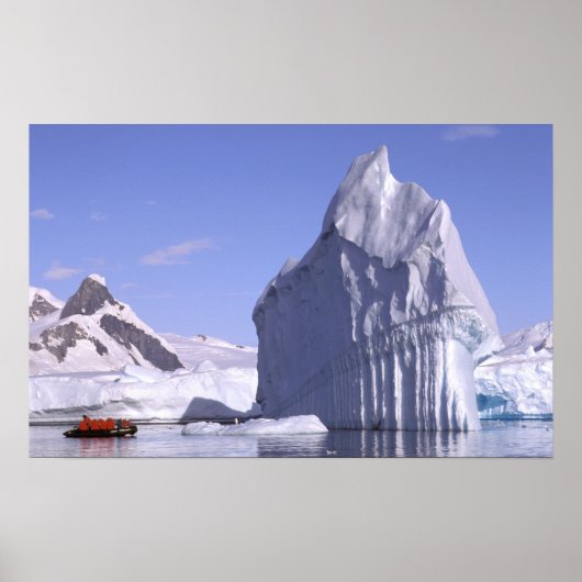 Poster Antarctique, péninsule Antarctique. Zodiak et (Devant)