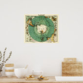 Poster AntarctiqueCarte panoramiqueAntarctique (Cuisine)