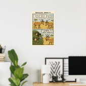 Poster Antelope Anxiety Comic - Nature Documentaire Humou (Bureau à domicile)