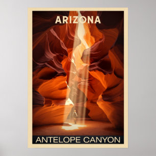 Poster Antelope Canyon National Park en Arizona V02