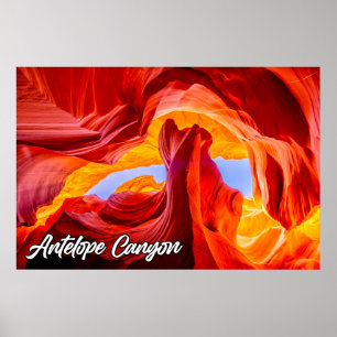 Poster Antelope Canyon, Page, Arizona, États-Unis