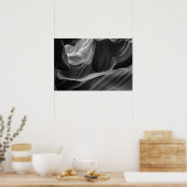 Poster Antelope Canyon Photographie Noir Et Blanc Art (Cuisine)