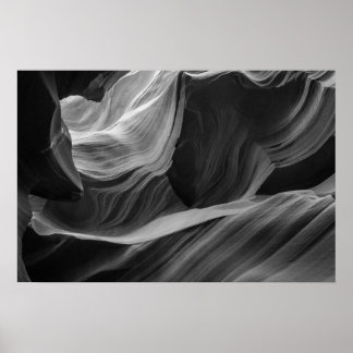 Poster Antelope Canyon Photographie Noir Et Blanc Art