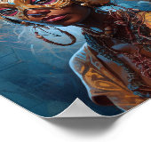 Poster Antelope Headdress Science Fiction Cyberpunk (Coin)