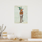 Poster Antelope & Parrot Art (Cuisine)