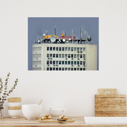 Poster antenne de télécommunication (Cuisine)