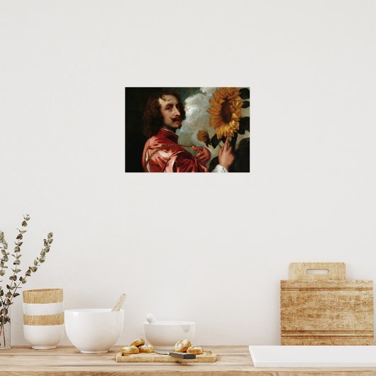 Poster Anthony van Dyck - Autoportrait (Cuisine)