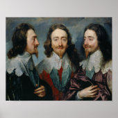 Poster Anthony van Dyck - Charles I (1600-49) (Devant)