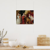 Poster Anthony van Dyck - Cinq enfants aînés de Charles (Cuisine)