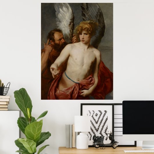Poster Anthony van Dyck Daedalus et Icarus (Bureau à domicile)