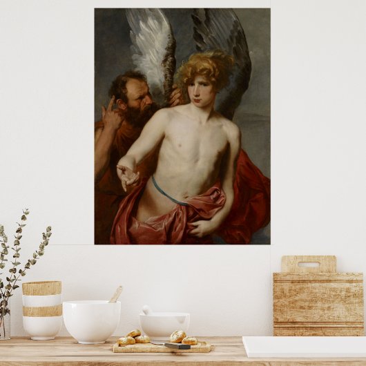 Poster Anthony van Dyck Daedalus et Icarus (Cuisine)