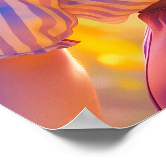 Poster Anthro chat mignon (Coin)