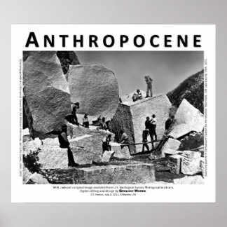 Poster Anthropocène VI - carrière de granit, comté de Sal