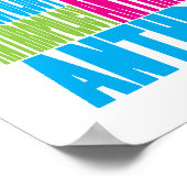 Poster Anthropologie colorée (Coin)