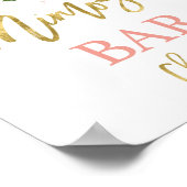 Poster Anthurium aquarelle florale Mimosa pancarte de bar (Coin)