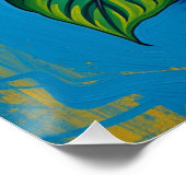 Poster anthurium van gogh style (Coin)