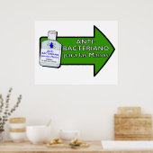 Poster Anti-Bacteriano Para Las Manos (Cuisine)