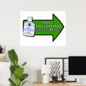 Poster Anti-Bacteriano Para Las Manos (Bureau à domicile)