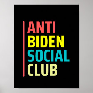 Poster Anti Biden Social Club