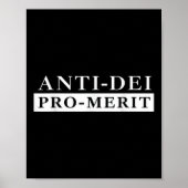 Poster Anti Dei Pro Merit Funny (Devant)