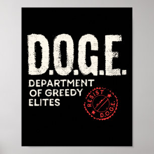 Poster Anti Doge D.o.g.e. Définition du sens réel