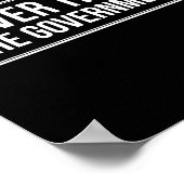 Poster Anti Government Tees Never Trust The Government -  (Coin)