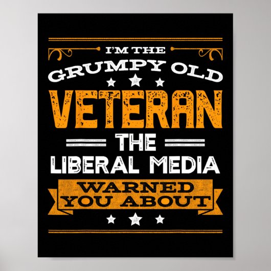 Poster Anti Liberal Republican Conservative Grumpy Old Ma (Devant)