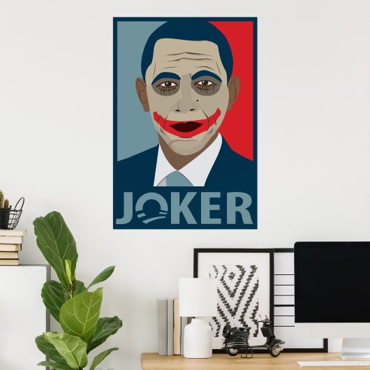 Poster Anti-Obama Joker (Bureau à domicile)