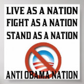 Poster Anti Obama Nation (Devant)