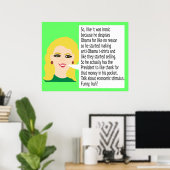 Poster anti-Obama sur l'ironie (Bureau à domicile)