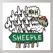 Poster Anti Sheeple (Devant)