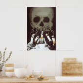 Poster Anti Smoking Skull Poster, Eastern Germany GDR DDR (Cuisine)
