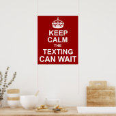 Poster Anti-Texting Keep Calm (Cuisine)
