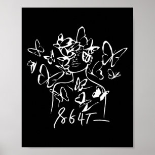 Poster Anti Trump 8647 Floral Resist 86 47 Empêchez Trump