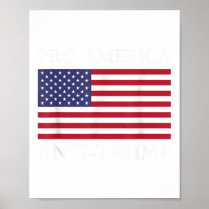 Poster Anti-Trump anti-américain - Le drapeau américain r