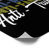 Poster Anti Trump Hate Mies Et Fascisme Résistent Au Vote (Coin)