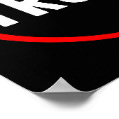 Poster Anti Trump Political Red Black Democrat (Coin)