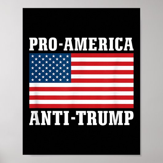 Poster Anti-Trump pro-américain (Devant)