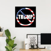 Poster Anti-Trump pro-démocratie (Bureau à domicile)