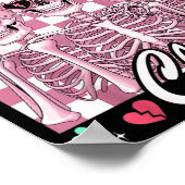 Poster Anti Valentine Club Skeleton Funny Single Valentin (Coin)