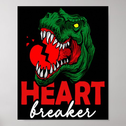 Poster Anti Valentines Day Single Heart Breaker T Rex Di  (Devant)