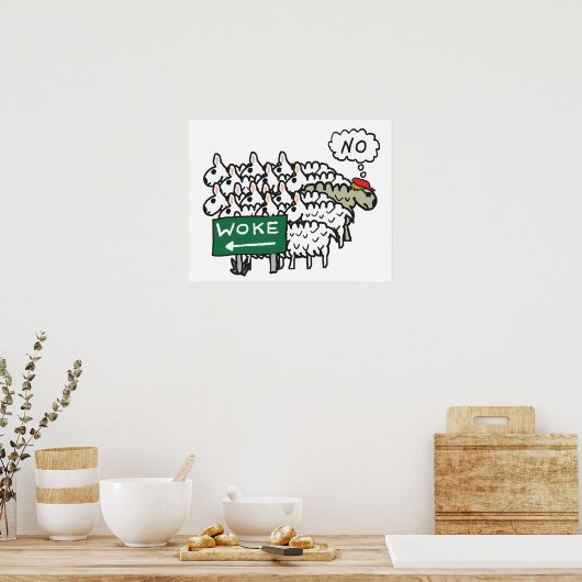 Poster Anti Woke (Cuisine)