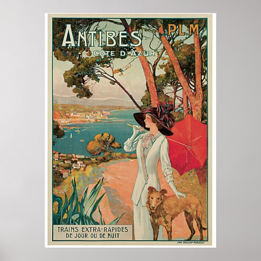 Poster Antibes Côte d'Azur (Devant)