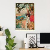 Poster Antibes Côte d'Azur (Bureau à domicile)