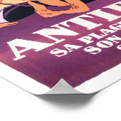 Poster Antibes France voyage vintage (Coin)