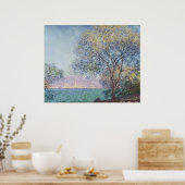 Poster Antibes in the Morning, Claude Monet, 1888 (Cuisine)