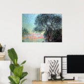 Poster Antibes le matin par Claude Monet (Bureau à domicile)