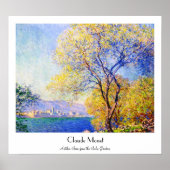Poster Antibes vue depuis le Salis Gardens Claude Monet (Devant)