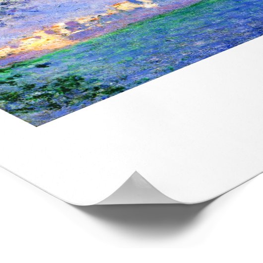 Poster Antibes vue depuis le Salis Gardens Claude Monet (Coin)